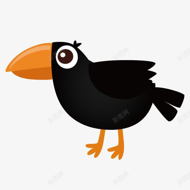 卡通黑乌鸦png免抠素材_新图网 https://ixintu.com 乌鸦 乌鸦飞过 卡通乌鸦 矢量乌鸦 黑乌鸦