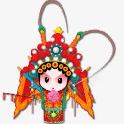 花旦京剧图标png_新图网 https://ixintu.com 京剧 图标 花旦
