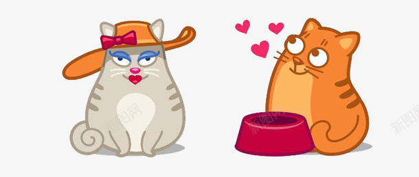 卡通猫png免抠素材_新图网 https://ixintu.com 卡通 可爱 肥猫