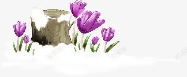 抽象梦幻紫色花png免抠素材_新图网 https://ixintu.com 抽象梦幻紫色花 紫色花