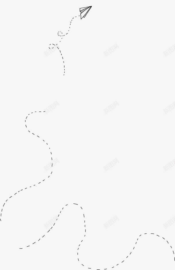 黑色简约纸飞机装饰图案png免抠素材_新图网 https://ixintu.com 免抠PNG 简约 纸飞机 装饰图案 黑色