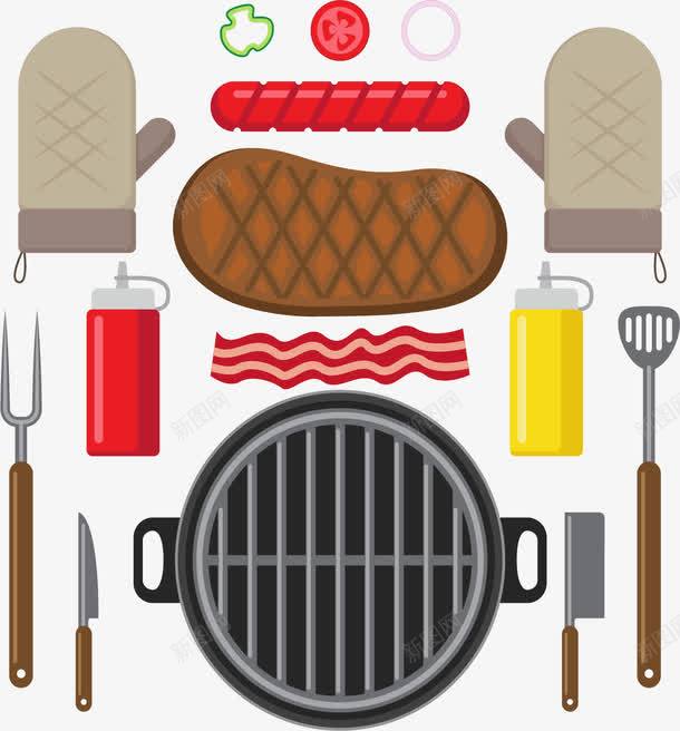 自助烧烤牛排培根png免抠素材_新图网 https://ixintu.com BBQ 烧烤 烧烤牛排 矢量png 美味烧烤 自助烧烤