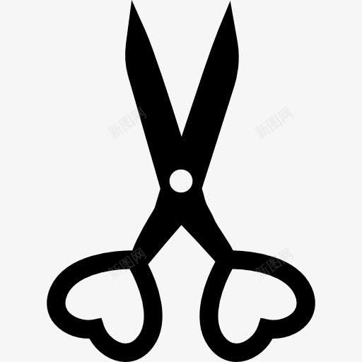 剪心图标png_新图网 https://ixintu.com 刀具 切割 剪 剪刀 工具 工具和用具 心 心跳