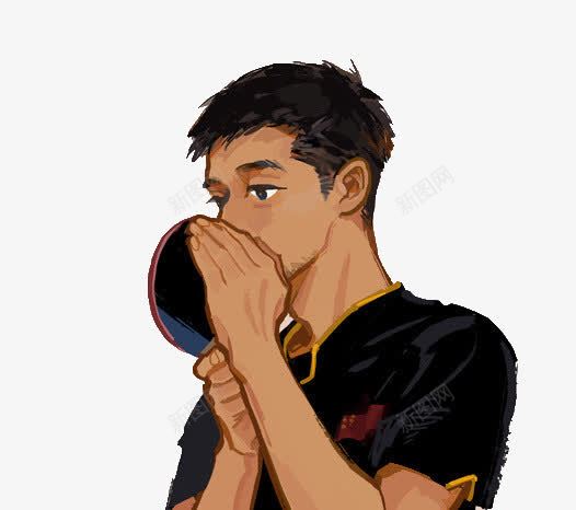 像说悄悄话的男人png免抠素材_新图网 https://ixintu.com 悄悄话 球拍 男人 运动员