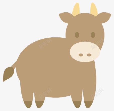 牛png免抠素材_新图网 https://ixintu.com 卡通 扁平化 牛