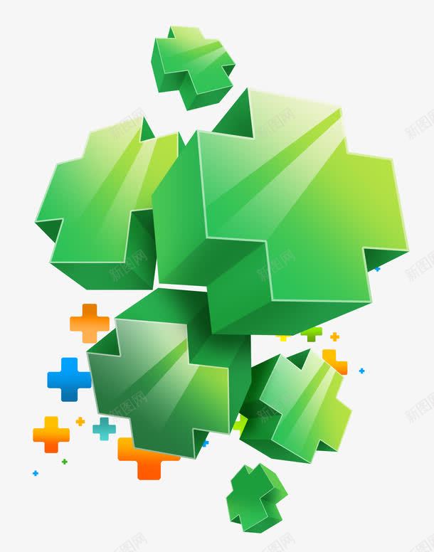 立体加号图标psd_新图网 https://ixintu.com 加号 立体