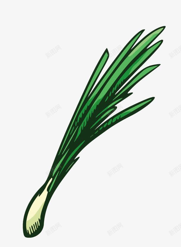 卡通大葱png免抠素材_新图网 https://ixintu.com 一捆 卡通 大葱 插画葱 蔬菜