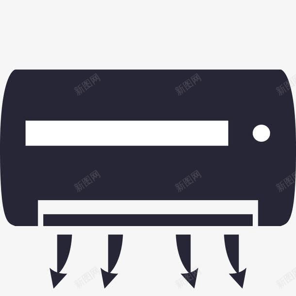 空调图标png_新图网 https://ixintu.com 制冷 扁平化 空调 通风