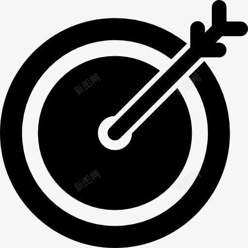 箭头在靶心图标png_新图网 https://ixintu.com 对象 射击 接口 瞄准 瞄准准心 箭