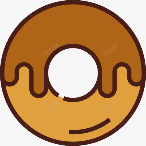 炸圈饼图标png_新图网 https://ixintu.com 炸圈饼 甜点心 糖 食品 食品和餐厅
