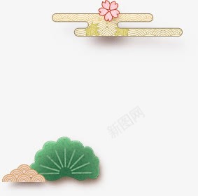 扁平手绘绿色的植物效果png免抠素材_新图网 https://ixintu.com 扁平 效果 植物 绿色