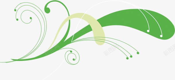 绿色时尚春天花纹png免抠素材_新图网 https://ixintu.com 时尚 春天 绿色 花纹