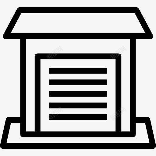 车库图标png_新图网 https://ixintu.com 停车场 商业 建筑物 汽车 车库 车辆