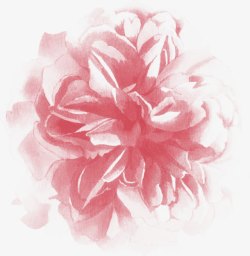创意彩绘合成红色的花朵效果素材