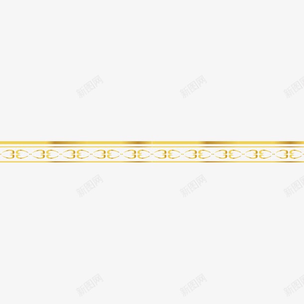 金丝带png免抠素材_新图网 https://ixintu.com 装饰图 金丝带 金色丝带