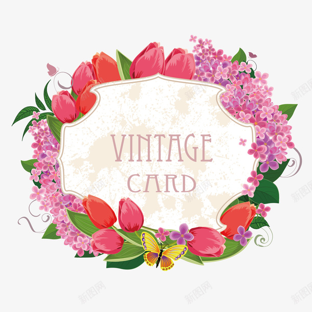 卡通花卉花环对话框矢量图ai免抠素材_新图网 https://ixintu.com 卡通 对话框 花卉 花环 矢量图
