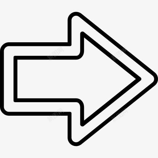 右箭头的轮廓图标png_新图网 https://ixintu.com 右 右箭头 右箭头图标 指向 概述 箭头 苗条