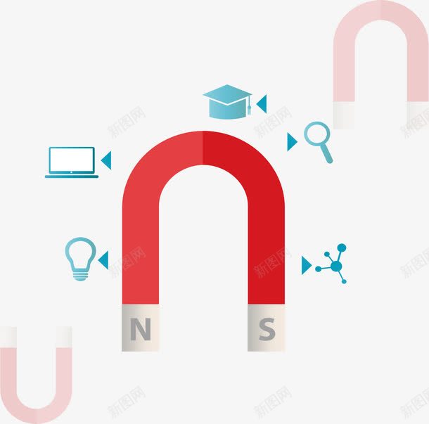 红色磁铁分类标签pptpng免抠素材_新图网 https://ixintu.com ppt图表 信息 分类 磁铁 红色