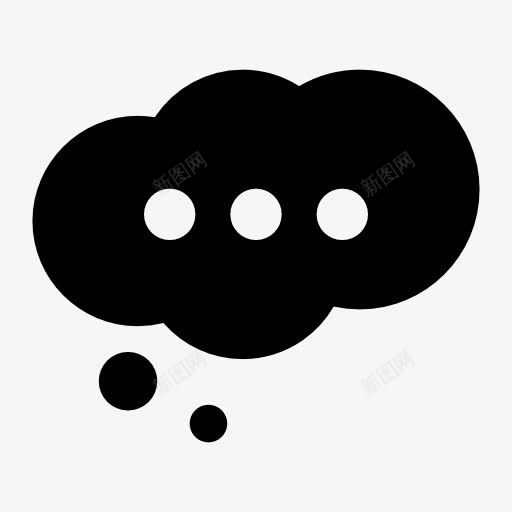 cloud308png免抠素材_新图网 https://ixintu.com 云 省略号