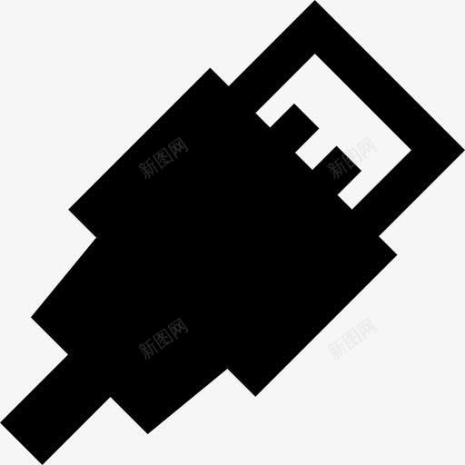 USB连接图标png_新图网 https://ixintu.com 技术 电子 电缆 连接器