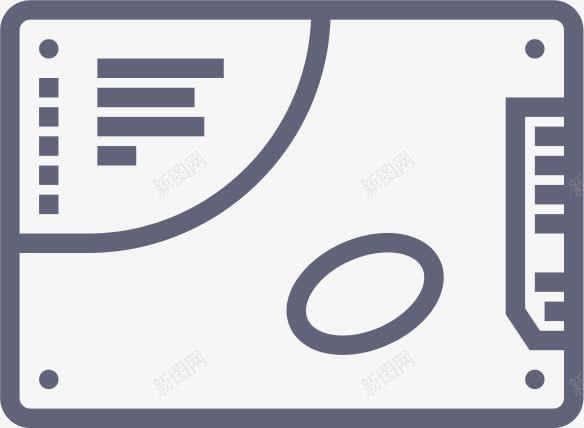 固态硬盘OutlineSmashiconspng免抠素材_新图网 https://ixintu.com SSD 固态硬盘