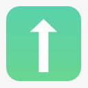 箭头起来梯度runded发光的图标png_新图网 https://ixintu.com Arrow up 箭头 起来