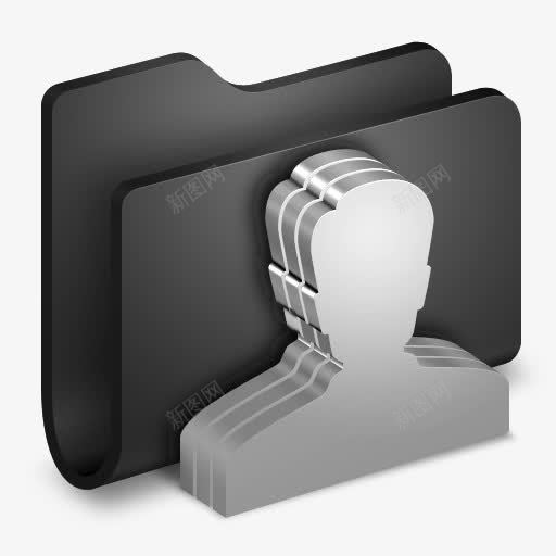 组黑色文件夹图标png_新图网 https://ixintu.com black customer face folder forum group meeting person user 人 会议 客户 文件夹 用户 的脸 论坛 集团 黑色的