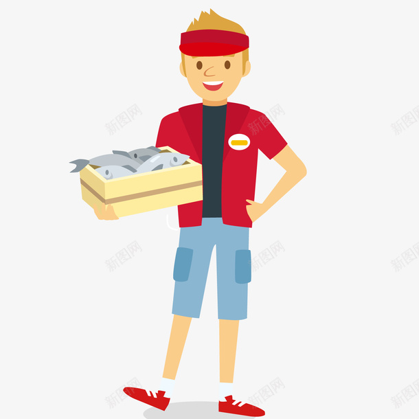 拿着礼物盒的帅哥矢量图ai免抠素材_新图网 https://ixintu.com 帅哥 礼物 礼物盒 矢量图