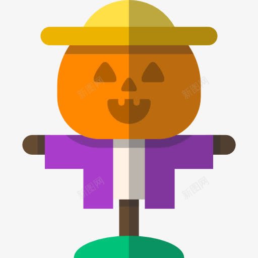 Scarecrow图标png_新图网 https://ixintu.com 万圣节 农业 农业和园艺 农村 字符 稻草人