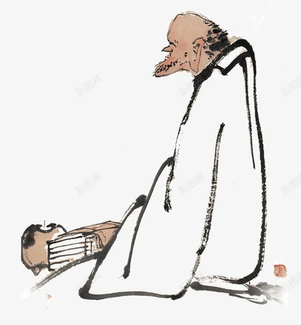 老者png免抠素材_新图网 https://ixintu.com 古人 老者