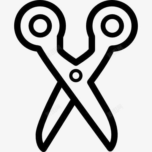剪刀的轮廓向下图标png_新图网 https://ixintu.com coucou 下来 刀具 切割 剪 剪刀 工具和器具 指向