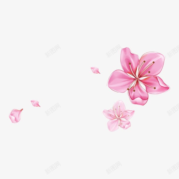 卡通手绘唯美花瓣花png免抠素材_新图网 https://ixintu.com 卡通 唯美 手绘 花 花瓣