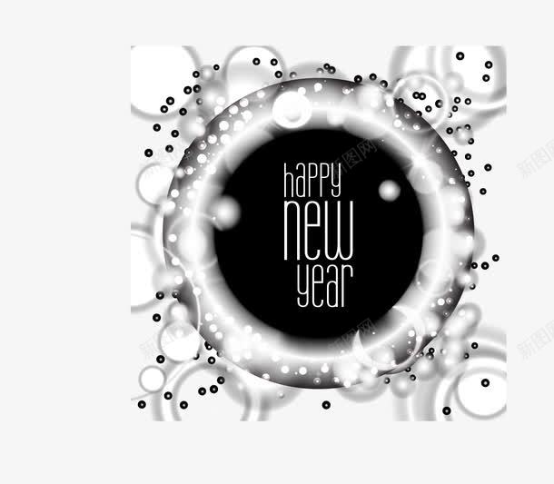 新年卡装饰png免抠素材_新图网 https://ixintu.com 新年 新年卡 新年快乐卡