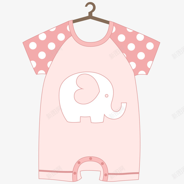 卡通手绘婴儿服png免抠素材_新图网 https://ixintu.com 卡通 婴儿 手绘 粉色