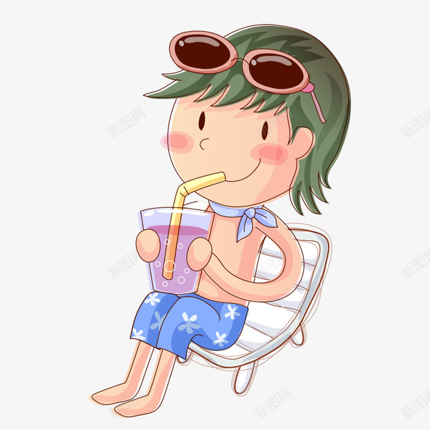 喝饮料的男孩png免抠素材_新图网 https://ixintu.com 喝饮料 图片 男孩图片