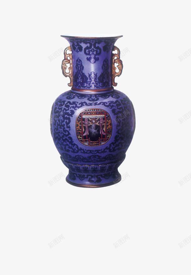 复古花瓶png免抠素材_新图网 https://ixintu.com 古董 复古 瓷器 精美 艺术品 花瓶