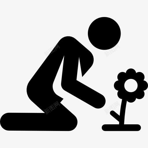 园丁图标png_新图网 https://ixintu.com humanpictos 人 园艺 工作 职业 职业和工作 花