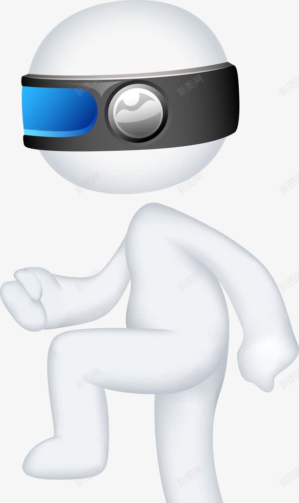 白色的卡通小人png免抠素材_新图网 https://ixintu.com PNG 卡通 商务 白色