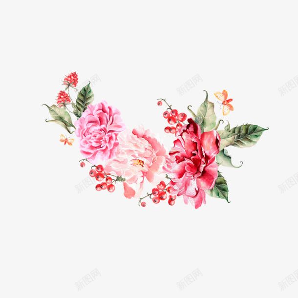 手绘鲜花花朵png免抠素材_新图网 https://ixintu.com png 手绘 武丹 花朵 鲜花