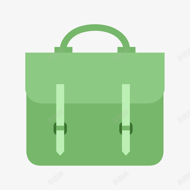 绿色双扣手提公文包矢量图ai免抠素材_新图网 https://ixintu.com 公文包 双扣 手提 手提公文包 日常 绿色 绿色公文包 矢量图