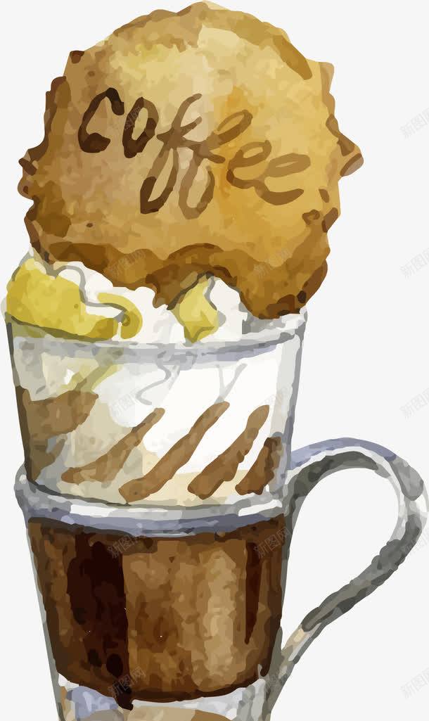 手绘水墨咖啡元素图标png_新图网 https://ixintu.com coffee 咖啡图标 咖啡杯 手绘咖啡