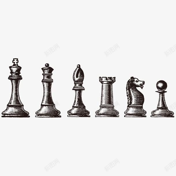 国际象棋png免抠素材_新图网 https://ixintu.com 传统文化 国际象棋 棋子 西洋棋 象棋