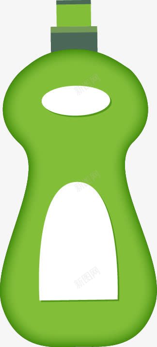扫除工具png免抠素材_新图网 https://ixintu.com 洗洁精 绿色