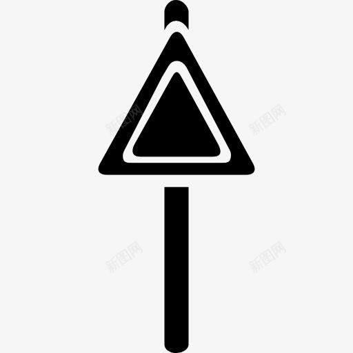 三角形交通信号杆上的图标png_新图网 https://ixintu.com 三角 三角柱 交通信号 信号 信号设置 标志