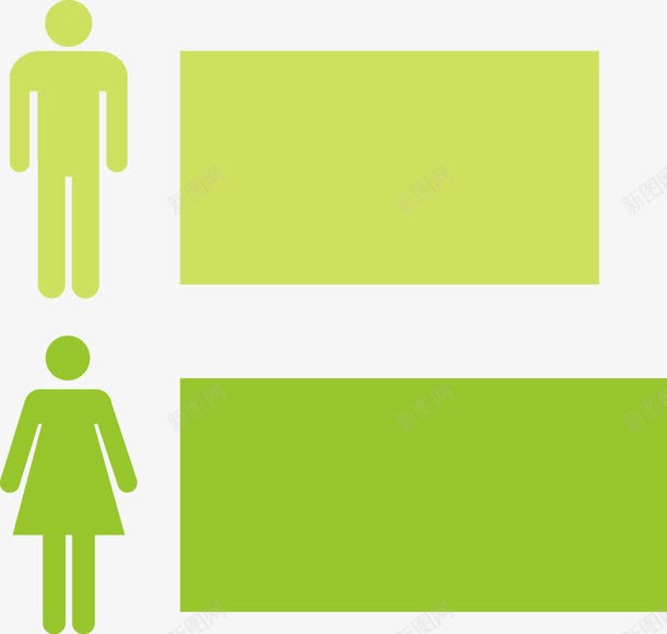 PPT男女性别分布图标png_新图网 https://ixintu.com PPT设计 分布图 男女性别