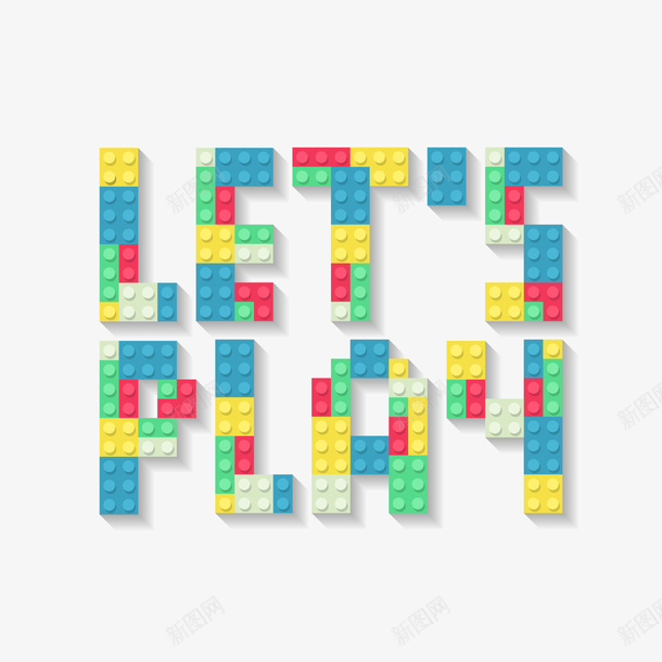 开始了矢量图ai免抠素材_新图网 https://ixintu.com PNG免抠图下载 lets play 玩耍 艺术字 英文 矢量图