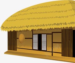 摄影手绘茅草屋效果png免抠素材_新图网 https://ixintu.com 摄影 效果 茅草屋 黄色草屋