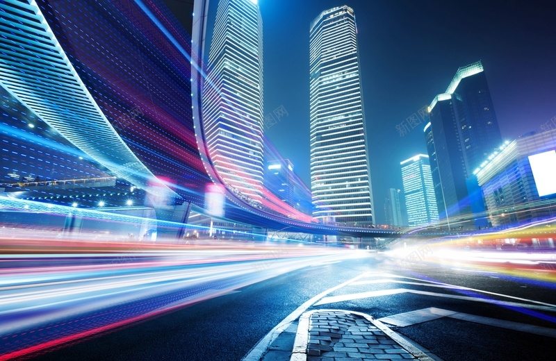 城市隧道科技感未来jpg设计背景_新图网 https://ixintu.com PPT素材 办公 商务 未来感 科技感 虚幻城市 隧道风格
