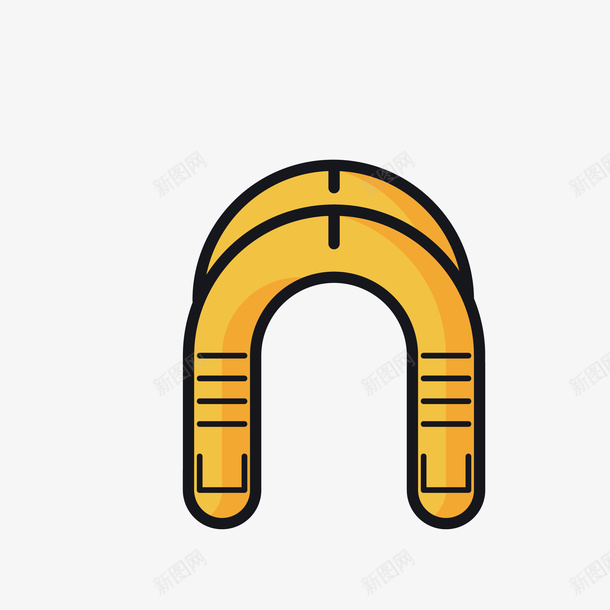 卡通黄色U型管标图矢量图eps免抠素材_新图网 https://ixintu.com U型管 免抠图PNG 卡通 图标 黄色 矢量图