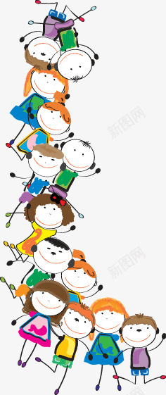 卡通可爱小人矢量图ai免抠素材_新图网 https://ixintu.com 卡通 可爱 小人 矢量图